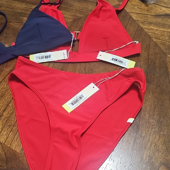 summersalt Other - Red Triangle Bikini Set By Summersalt